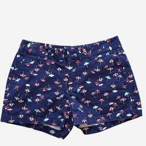 GAP Chino Shortie Shorts Whimsical Umbrella Print, Size 2